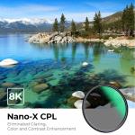 Фильтр K&F Concept Nano-X Series CPL Filter (62mm) KF01.995V1 - фото 2