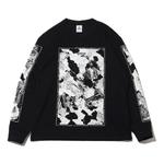 Толстовка Men's Nike SS22 ACG Large Abstract Rock Pattern Printing Round Neck Pullover Black, мультиколор - фото