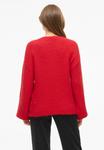 Джемпер VILA MARLEY LS PULLOVER, Hibiscus/Red - фото 3