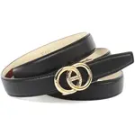 Кожаный ремень Anthoni Crown, бесступенчатый кожаный ремень, черный - фото