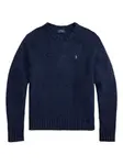 Свитер с вышитым логотипом POLO RALPH LAUREN, синий - фото