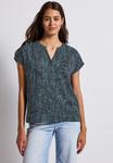 Блуза Street One Blouse, Blau/Mottled Light Blue - фото