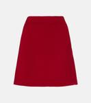 Юбка-мини из чистой шерсти Aida S Max Mara, Lacquered Red - фото