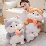 Плюшевая игрушка рыбка с котенком MENGDINUO, серый - фото 2