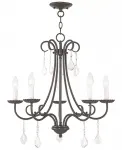 Люстра из металла Daphne 5-light Livex, bronze - фото