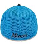 Мужская черная кепка Miami Marlins Neo 39THIRTY Flex Hat New Era, черный - фото 2