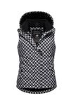 Стеганый жилет Hesty Принт Ragwear, черный - фото