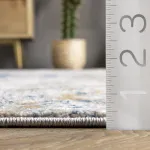 Ковер Alessandra Millifleur Medallion nuLOOM, 160x221 см, синий - фото 3