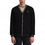 Кардиган с логотипом на пуговицах FRED PERRY, синий - фото 4