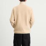 Флисовый кардиган на молнии Moncler, бежевый - фото 3