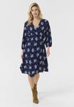 Платье Love Copenhagen LCLUDA SHORT WRAP, Dark Blue Floral/Dark Blue - фото 2