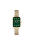 Наручные часы Quadro Pressed Evergold 20x26 мм Daniel Wellington, зеленый - фото