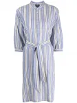 Платье-рубашка в полоску A.P.C., синий - фото