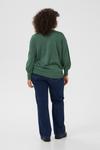 Свитер KAFFE CURVE KC Regitta, изумрудный - фото 4
