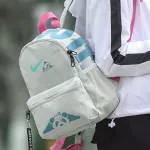 Nike Тканевый рюкзак обычный женский серый белый, Gray White - фото 4