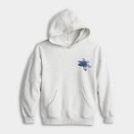 Детская флисовая худи оверсайз для девочек 7-16 лет Sea + Skye, White - фото 6