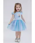 Детское платье для косплея Мирабель из тюля Encanto, синий - фото 2