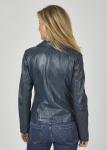 Кожаная куртка Gunea 7eleven, темно-синий - фото 2