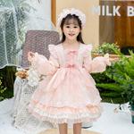 Платье для девочек PROTECTCAMEL, розовый+headdress - фото 4