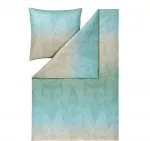 Постельное белье Mako Interlock Jersey Marleen Sage 155x220 см + 80x80 см Estella - фото 2