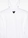 Comme Des Garçons Play худи с нашивкой, белый - фото 6