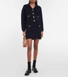 Мини-юбка из шерсти в рубчик Miu Miu, Bleu - фото 2