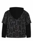 Худи с логотипом Marc Jacobs Kids, серый - фото 2