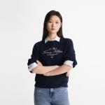 Свитшот с вышитым логотипом Tommy Hilfiger, синий - фото 4