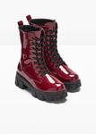 Ботинки на шнуровке Rainbow, красный - фото 4
