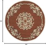 Ковер SAFAVIEH, 183 x 183 см, Easy Care Collection Rust / Multi EZC735B ручной работы - фото 2