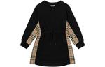 Детское платье Burberry Kids, цвет Black - фото