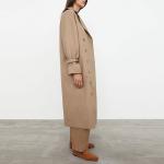 Двубортное пальмо средней длины TOTEME, Хаки - фото 5