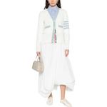 Кардиган с полосками THOM BROWNE, белый - фото 2