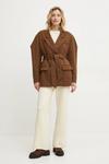 Женский жакет Answear.Lab, коричневый - фото 2