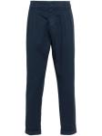 DONDUP зауженные брюки чинос с логотипом, синий - фото
