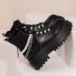 Женские ботильоны Roimaash на платформе, 161 Pu-Black - фото 4