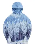 Худи Winter Forest Kith, синий - фото