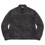 Куртка Supreme Layered Denim Trucker Jacket 'Black', черный - фото