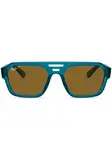 Солнцезащитные очки Corrigan Bio-Based в квадратной оправе Ray-Ban, синий - фото