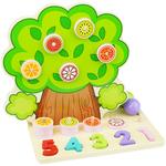 Деревянный пазл с слайдами и цифрами 3в1. KinderSafe - фото