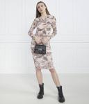 Платье Pinko облегающее с принтом, бежевый - фото 2