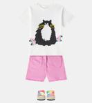 Джинсовые шорты Stella McCartney Kids, розовый - фото 2