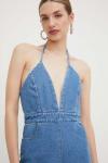 Джинсовый комбинезон ZERAH Bardot, синий - фото 5