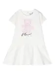 Платье Teddy Bear Philipp Plein Junior, белый - фото