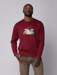 Свитер Watapparel Sweatshirt Night & Clouds, бордовый - фото 2