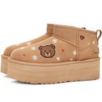 UGG Van Gogh Genesis, Snowflake Bear Snow Boots Unisex - фото 4