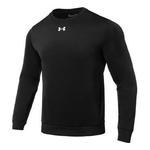 Толстовка rival fleece crew 'black' Under Armour, черный - фото