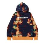 Пуловер с капюшоном BAPE Tie Dye, темно-синий - фото 2