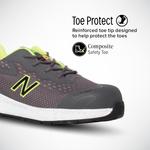 New Balance мужские композитные носки Logic, Grey/Lime - фото 2