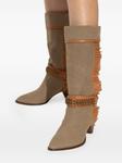 Ботинки ISABEL MARANT с бахромой, нейтральный - фото 5